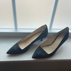 Everlane black suede editor heels, size 9.5